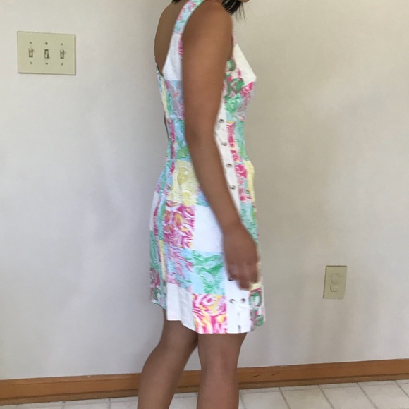 Lilly Pulitzer Delia Shift Patch Dress, size 00 - Picture 2 of 6